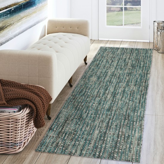 Bondi BD1 Turquoise 2'6" x 10' Runner Rug