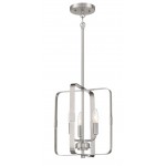 Stowe Foyer 3 Light, Brushed Polished Nickel