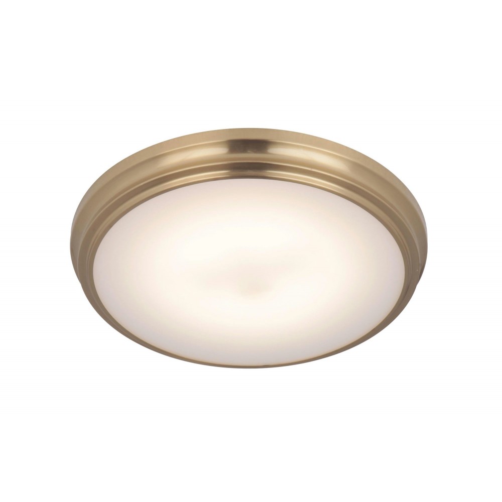 X66 flushmounts Flushmount 1 LED Light Satin Brass, X6611-SB-LED