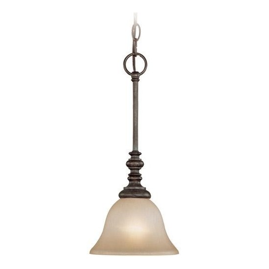 Barrett Place 1 Light Mini Pendant in Mocha Bronze, 24221-MB