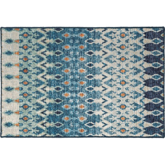 Brisbane BR1 Indigo 1'8" x 2'6" Rug