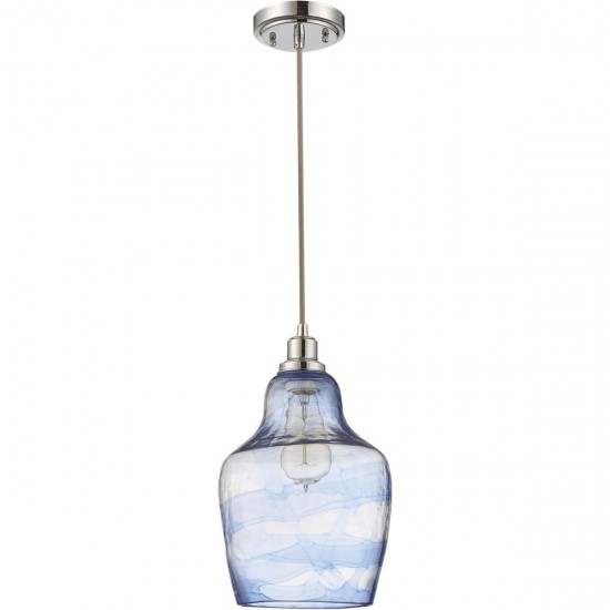 1 Light Mini Pendant with Cord in Chrome, P620CH1