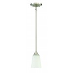 Grace 1 Light Mini Pendant in Brushed Polished Nickel, 41991-BNK