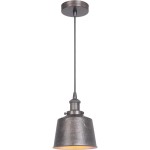 1 Light Mini Pendant in Natural Iron and Vintage Iron