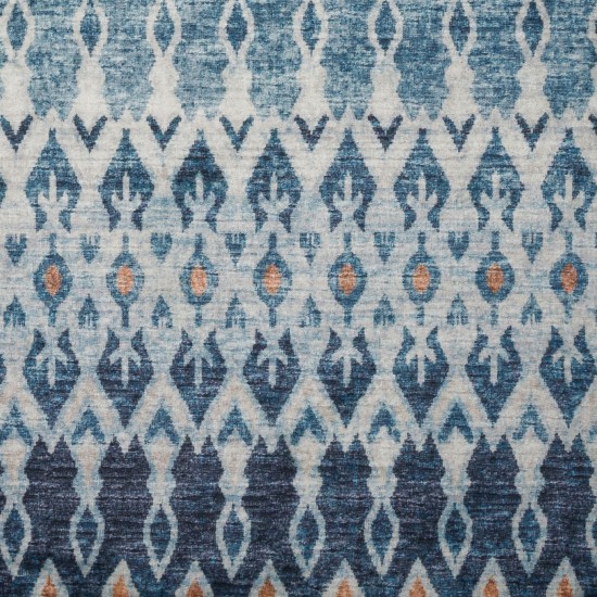 Brisbane BR1 Indigo 2'3" x 7'6" Runner Rug