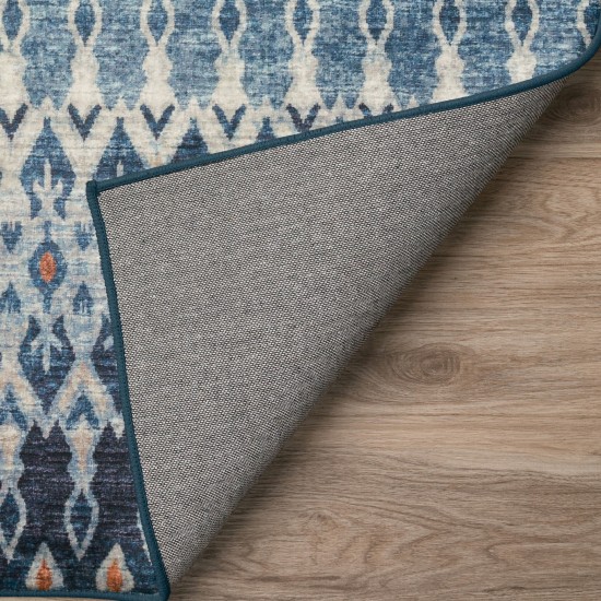 Brisbane BR1 Indigo 2'3" x 7'6" Runner Rug
