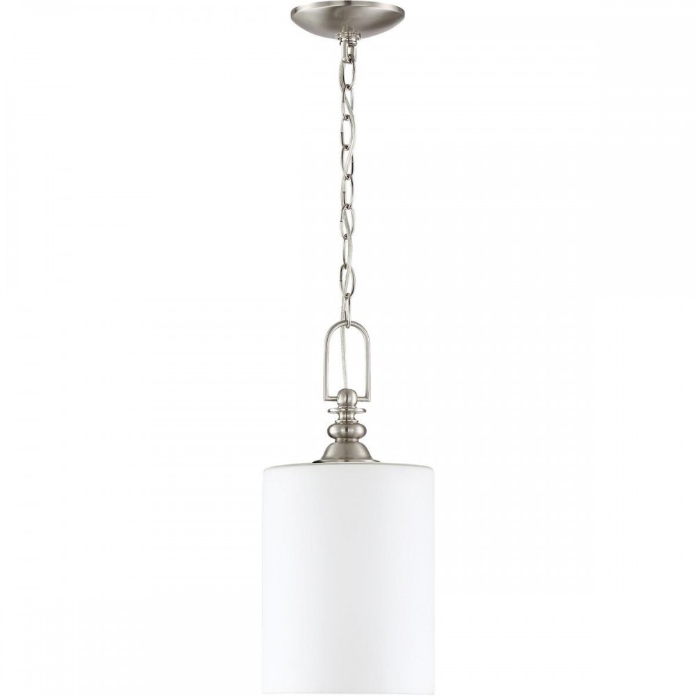 Dardyn Mini Pendant 1 Light Brushed Polished Nickel, 49891-BNK