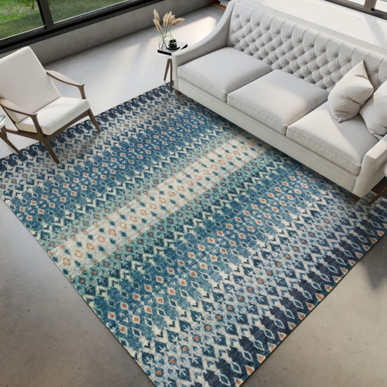 Brisbane BR1 Indigo 5' x 7'6" Rug