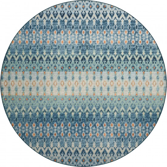 Brisbane BR1 Indigo 8' x 8' Round Rug