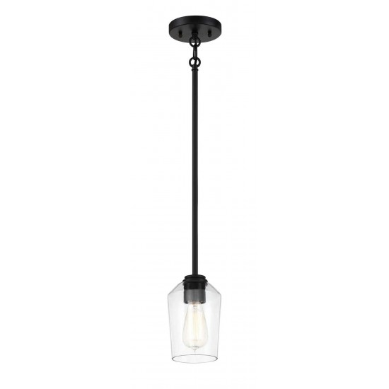 Shayna Mini Pendant 1 Light Flat Black