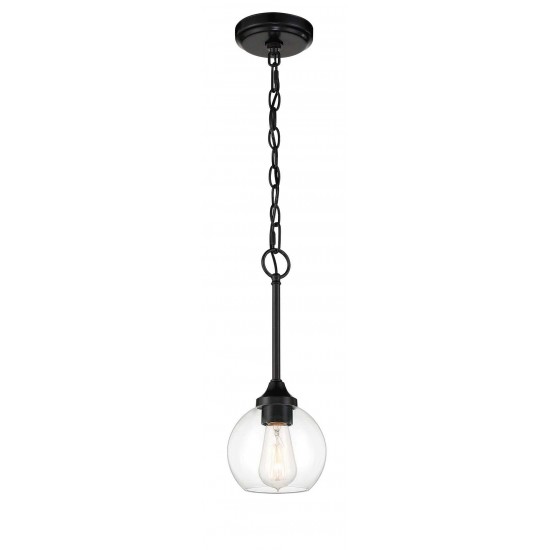 Glenda Mini Pendant 1 Light Flat Black