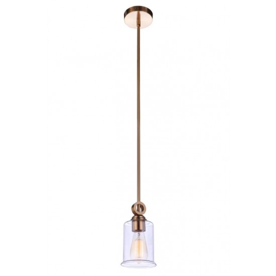 Romero Mini Pendant 1 Light Satin Brass