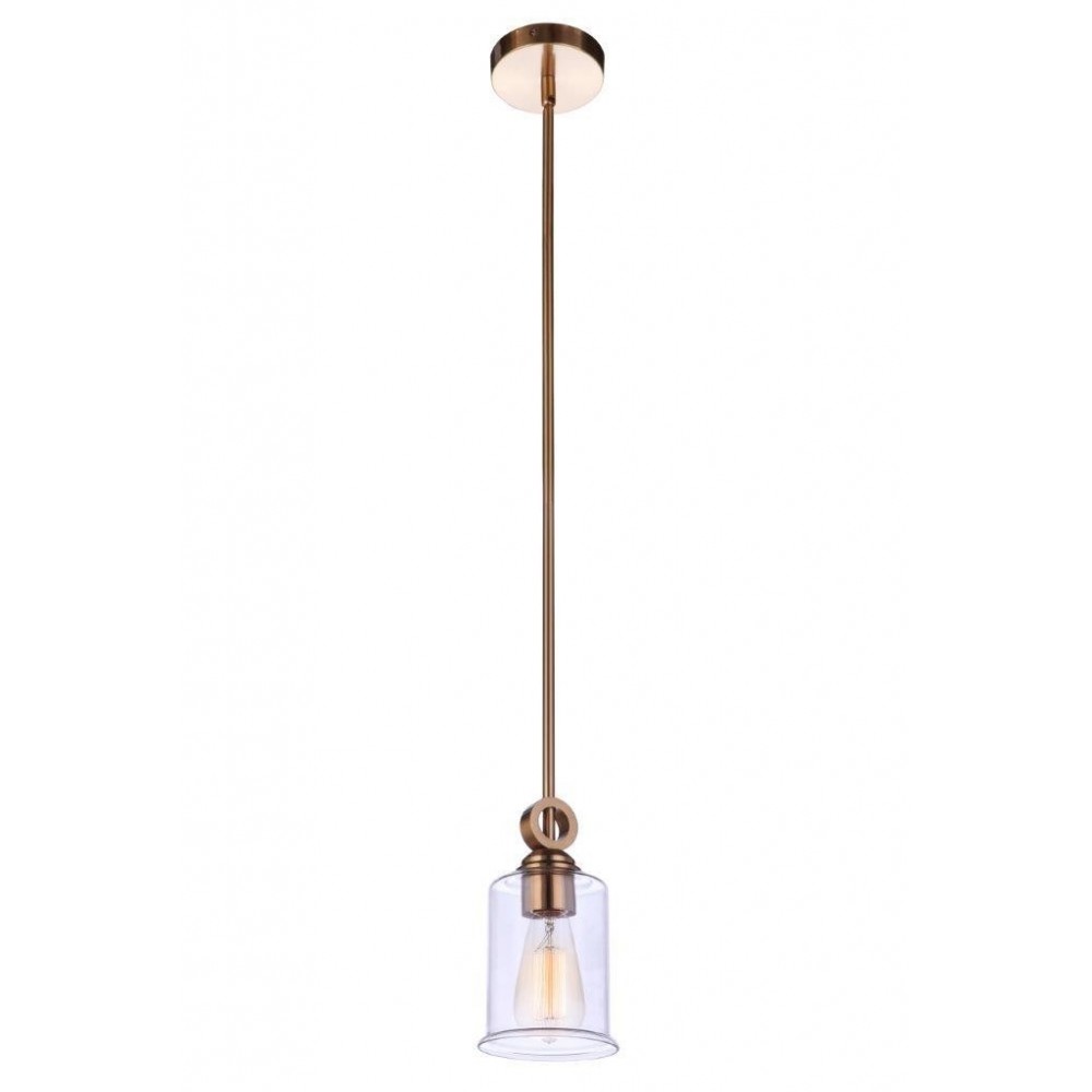 Romero Mini Pendant 1 Light Satin Brass