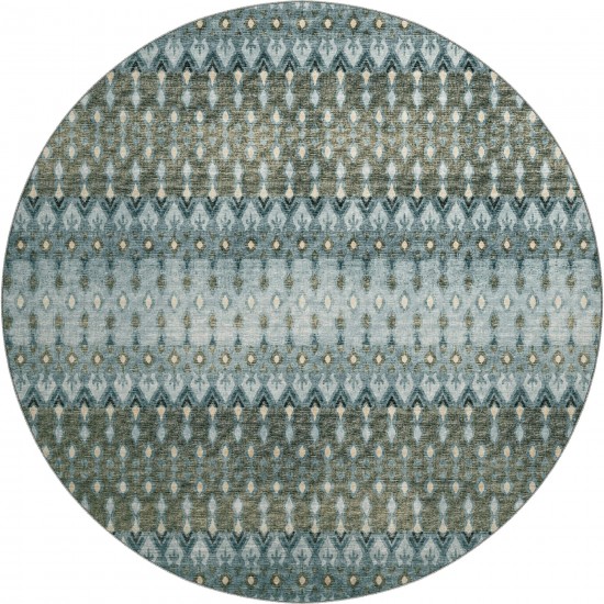 Brisbane BR1 Mineral Blue 8' x 8' Round Rug