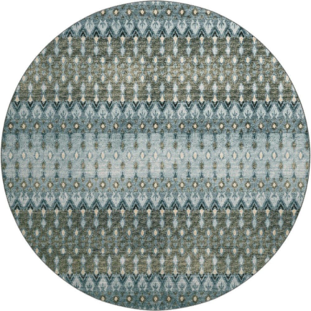 Brisbane BR1 Mineral Blue 8' x 8' Round Rug