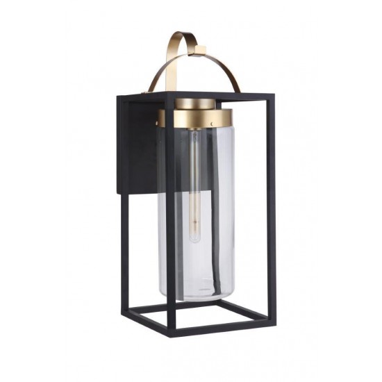 Neo Extra Large Outdoor Lantern 1 Light Midnight / Satin Brass