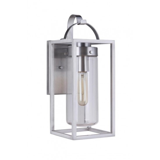 Neo Small Outdoor Lantern 1 Light Satin Aluminum