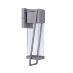 Bryce Medium Outdoor Lantern LED Light, Brushed Titanium