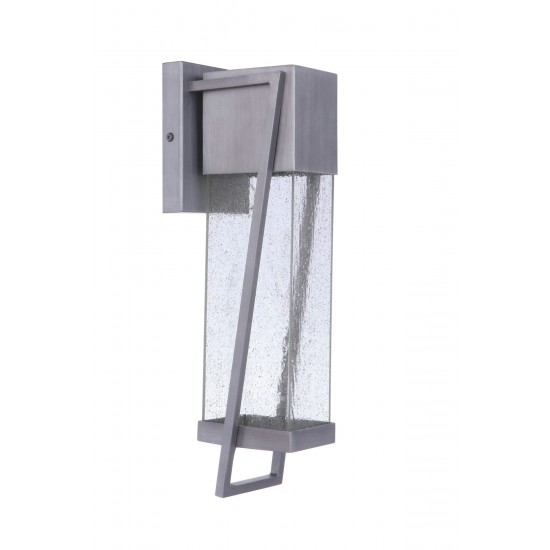 Bryce Medium Outdoor Lantern LED Light, Brushed Titanium