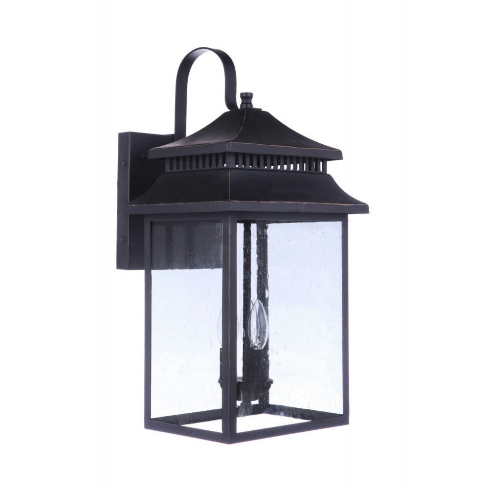 Crossbend Extra Large Outdoor Lantern, Dark Bronze Gilded 3x60Watt