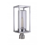 Neo Outdoor Post 1 Light Satin Aluminum