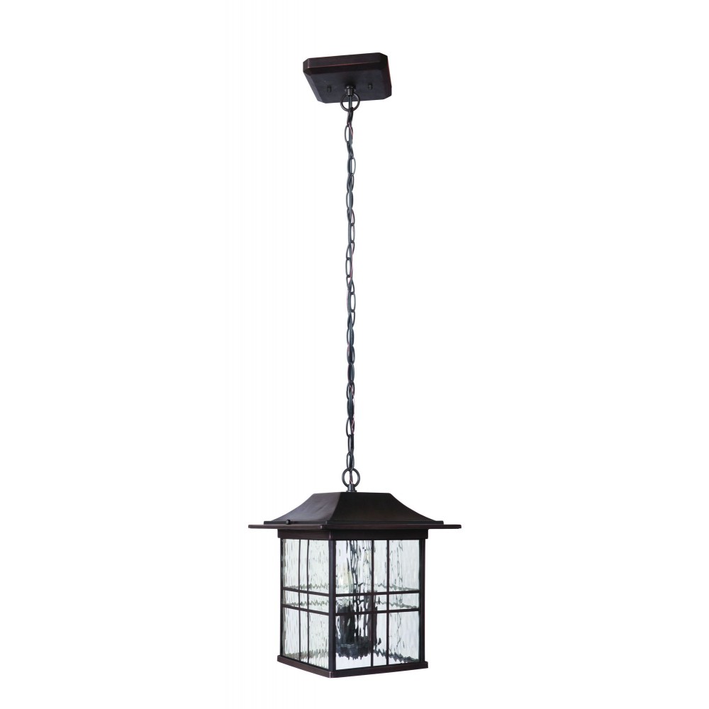 Dorset 3 Light Pendant in Aged Bronze Brushed with Water Glass Dorset 3 Light Pendant in Aged Bronze Brushed with Water Glass
