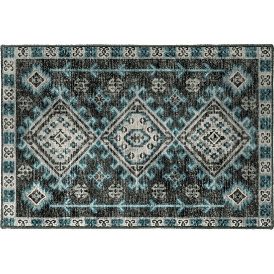 Brisbane BR2 Midnight 1'8" x 2'6" Rug