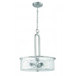 3 Light Pendant in Brushed Polished Nickel