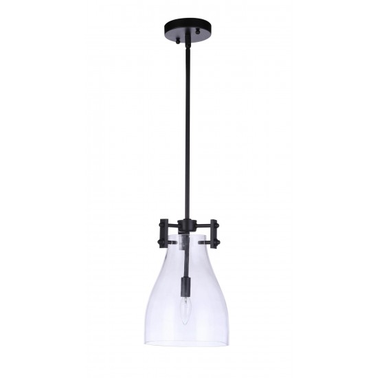 Chardonnay Mini Pendant 1 Light Flat Black