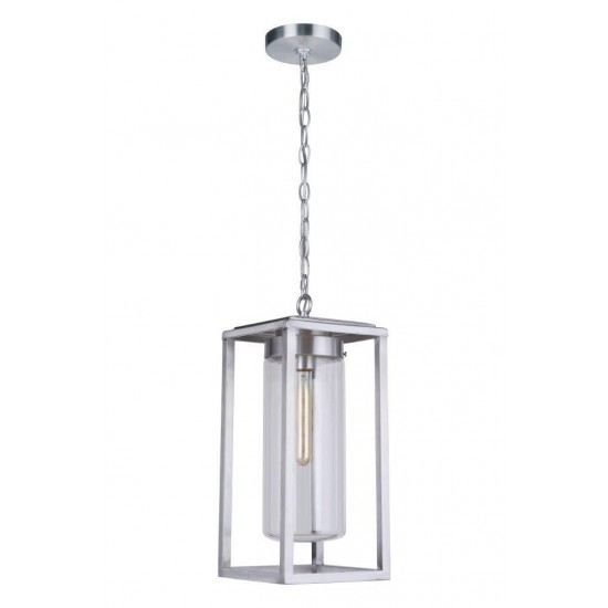 Neo Outdoor Pendant 1 Light Satin Aluminum