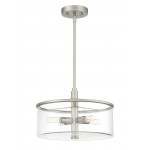 Hailie 4 Light Pendant, Satin Nickel