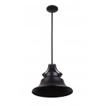 Union 1 Light Small Pendant in Midnight with Metal Shade