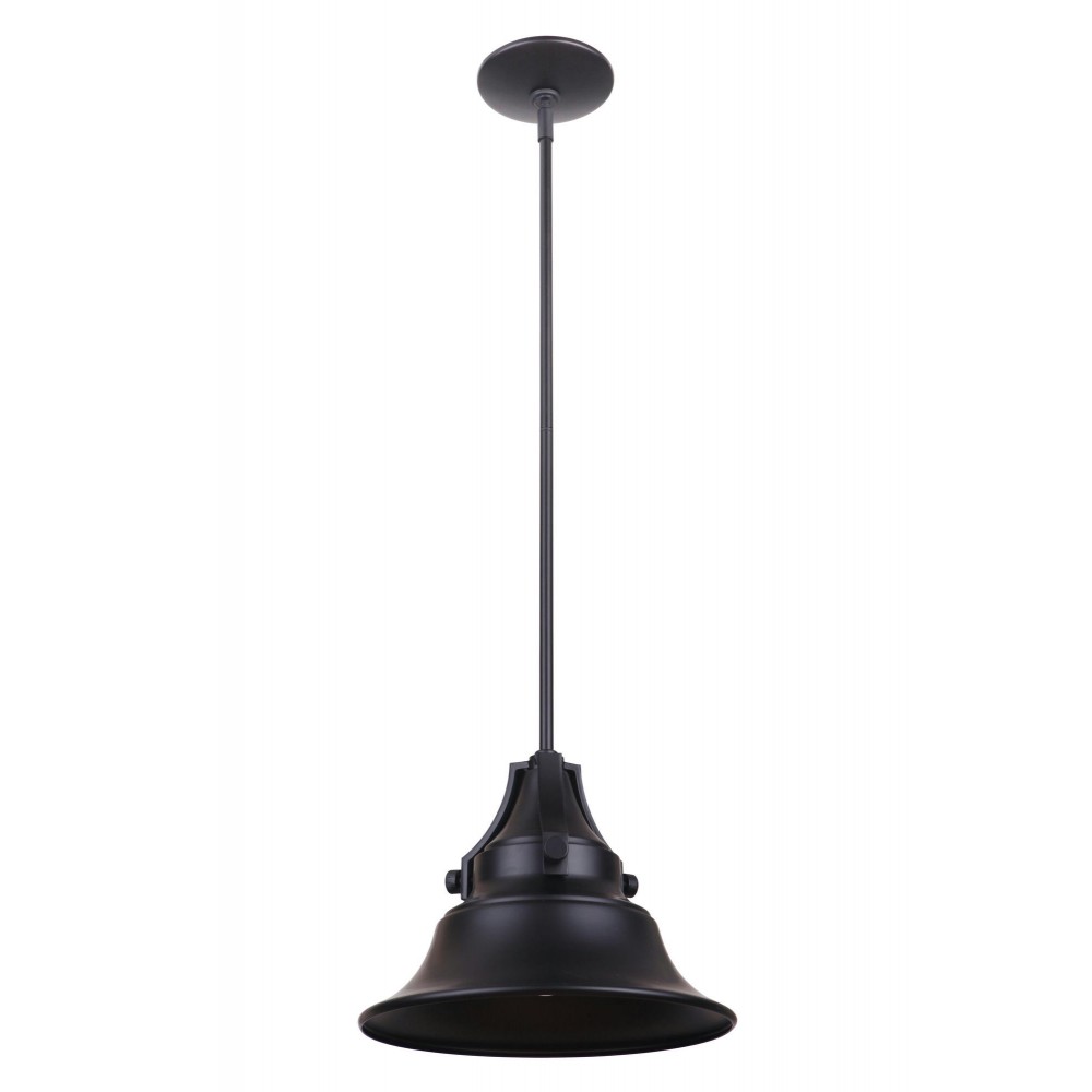 Union 1 Light Medium Pendant in Midnight with Metal Shade