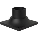 Post Adapter Cast Outdoor Pier Base in Matte Black