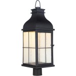 Vincent Large LED Post Mount in Midnight