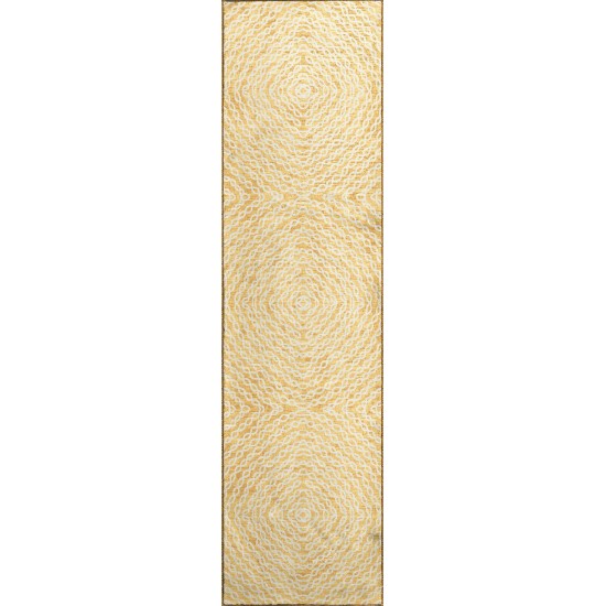 Brisbane BR3 Gold 2'3" x 7'6" Runner Rug