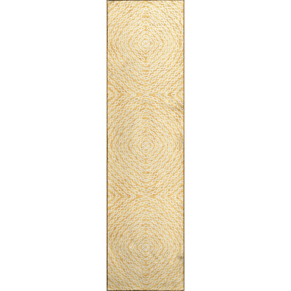 Brisbane BR3 Gold 2'3" x 7'6" Runner Rug