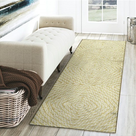 Brisbane BR3 Gold 2'3" x 7'6" Runner Rug