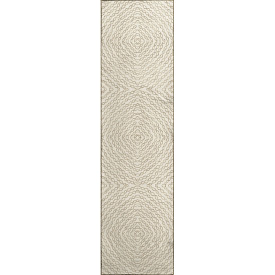 Brisbane BR3 Ivory 2'3" x 7'6" Runner Rug