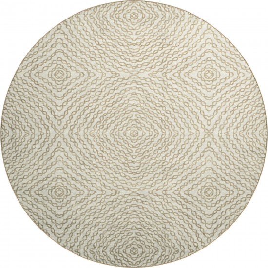 Brisbane BR3 Ivory 8' x 8' Round Rug