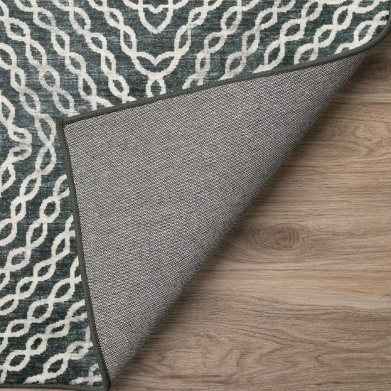 Brisbane BR3 Midnight 1'8" x 2'6" Rug