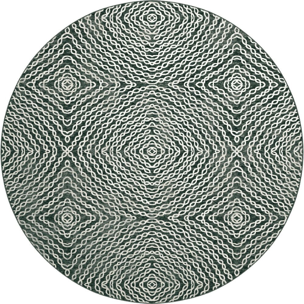 Brisbane BR3 Midnight 8' x 8' Round Rug