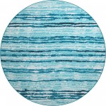 Brisbane BR4 Sky 8' x 8' Round Rug