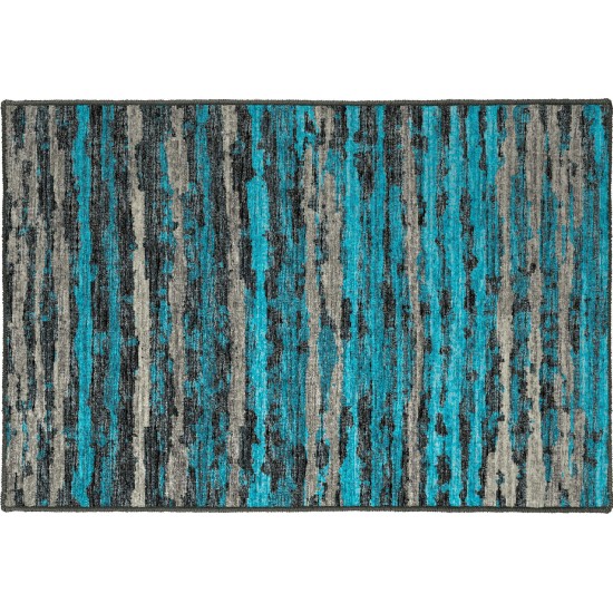 Brisbane BR4 Teal 1'8" x 2'6" Rug