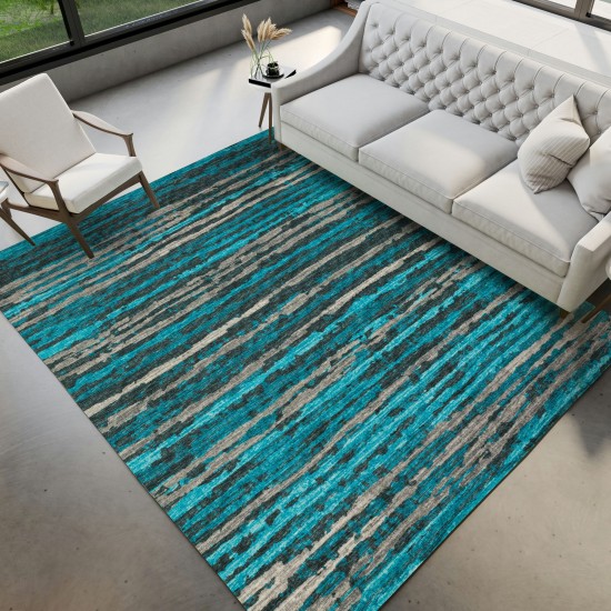 Brisbane BR4 Teal 3' x 5' Rug