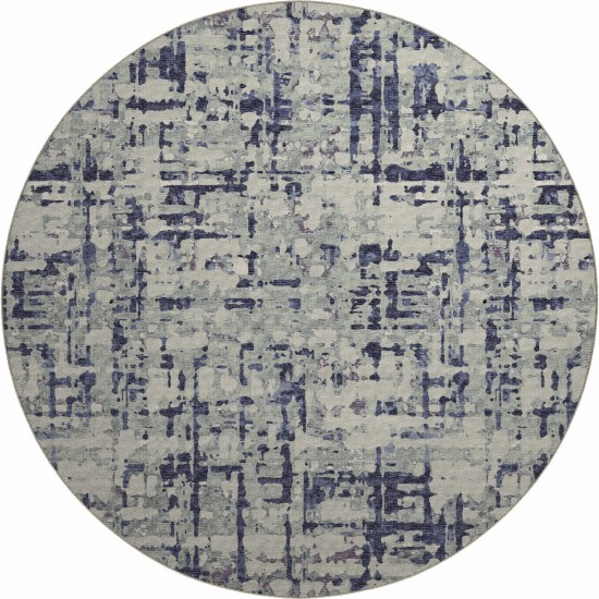 Brisbane BR5 Eggplant 8' x 8' Round Rug