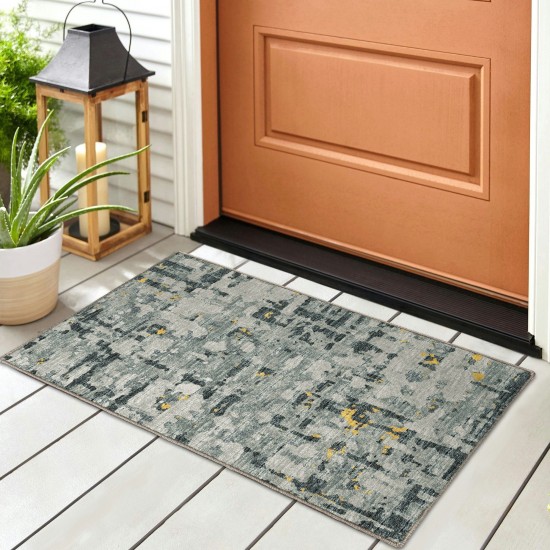 Brisbane BR5 Gold 1'8" x 2'6" Rug