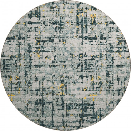 Brisbane BR5 Gold 8' x 8' Round Rug