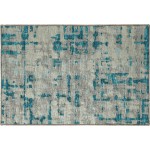 Brisbane BR5 Teal 1'8" x 2'6" Rug