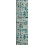 Brisbane BR5 Teal 2'3" x 7'6" Runner Rug